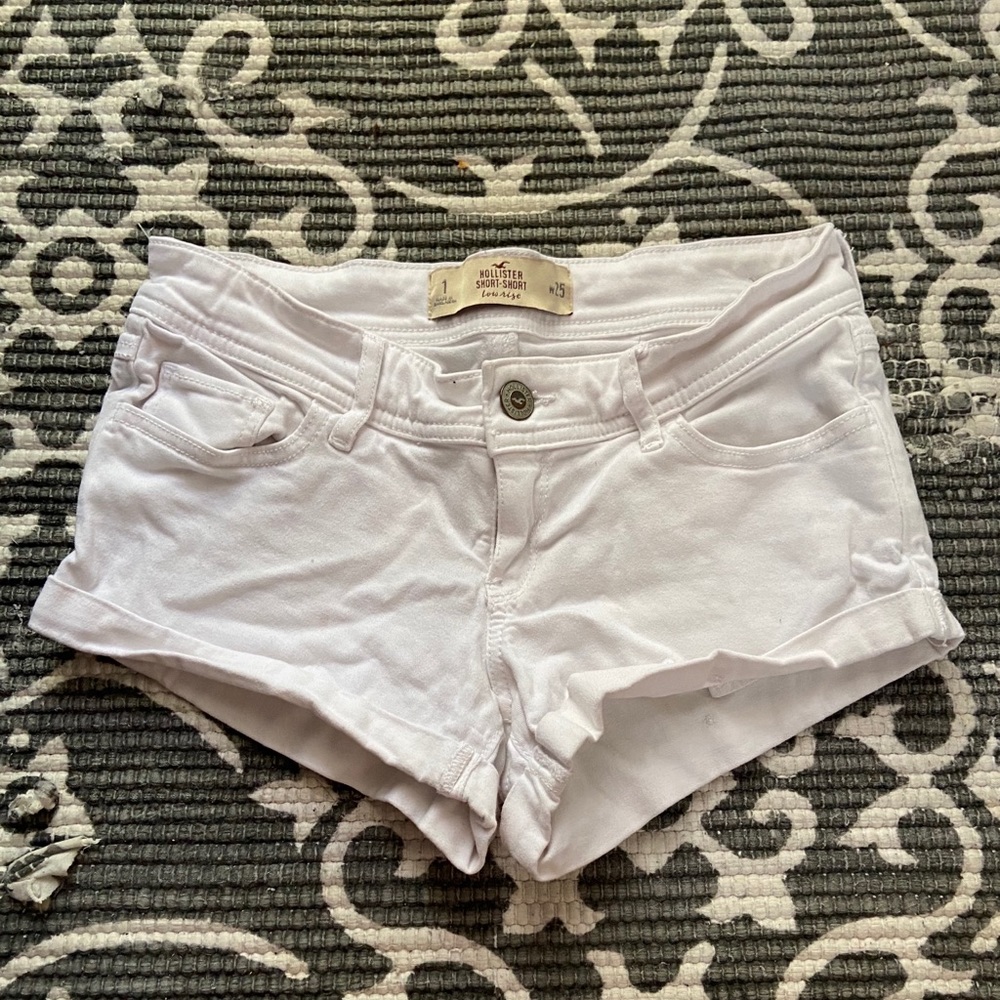 White Jean shorts